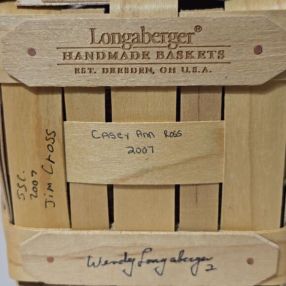 2007 Longaberger Basket Boyds Bear Country Basket Feast Signed Wendy Longaberger - Picture 11 of 16